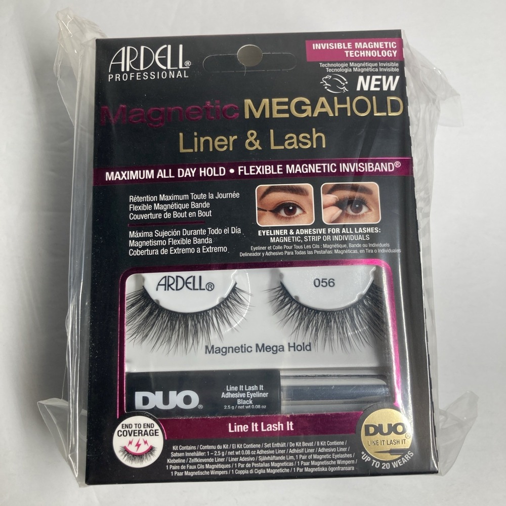 Ardell Magnetic MegaHold Liquid Liner & Lash 056 Flexible Invisiband Lot of 4